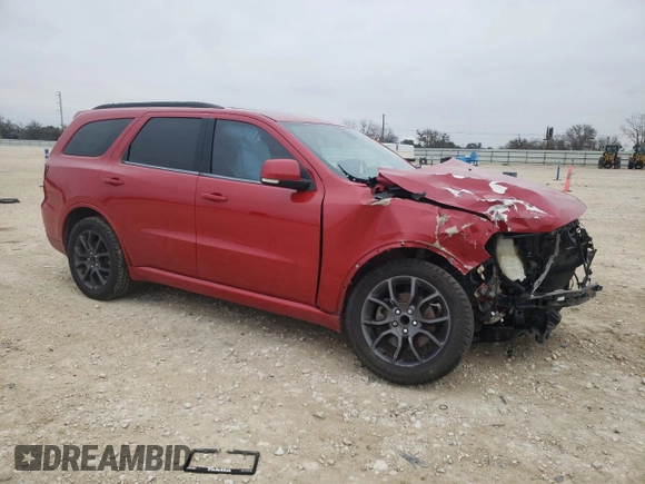 2017 Dodge Durango R/T with VIN 1C4SDHCT4HC906695, listed as a Copart auction lot 42780645 with 72,598 mi miles and Salvage Title. Bid and sale history available at carsss.com. Image 4.