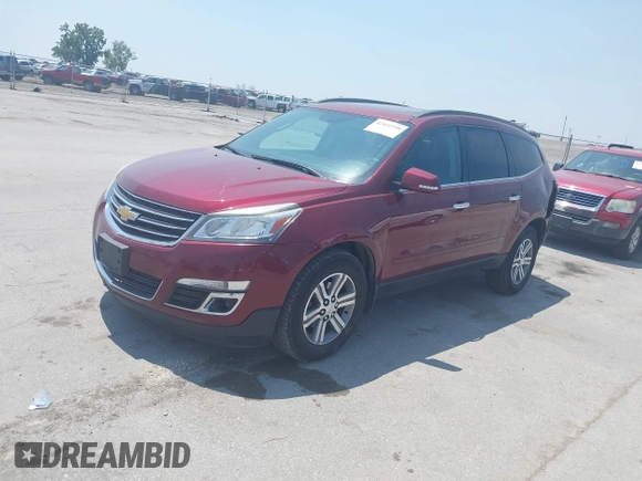 2015 Chevrolet Traverse LT z VIN 1GNKVHKD2FJ241884, wystawiony jako IAAI lot #42452598 z przebiegiem 194 214 mil mil oraz . Historia ofert i sprzedaży dostępna na DreamBid. Obrazek 2.