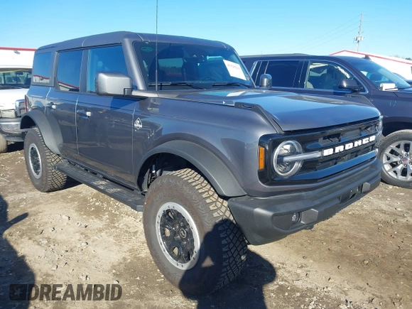 2023 Ford Bronco with VIN 1FMEE5DP6PLB15878, listed as a IAAI auction lot 41329211 with 16,067 mi miles. Bid and sale history available at carsss.com. Image 1.