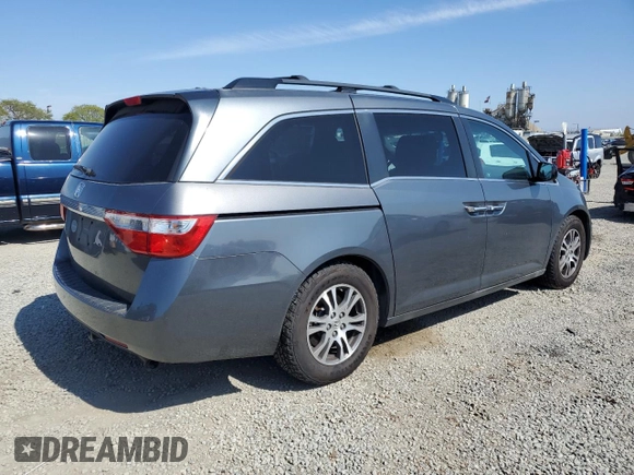 2011 Honda Odyssey EX-L with VIN 5FNRL5H65BB031687, listed as a Copart auction lot 55336975 with 175,648 mi miles and Clean Title. Bid and sale history available at carsss.com. Image 3.