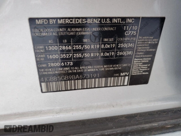 2011 Mercedes-Benz M 350 z VIN 4JGBB5GB9BA673191, wystawiony jako Copart lot #49085985 z przebiegiem 170 128 mil mil oraz Czysty tytuł • Clean title. Historia ofert i sprzedaży dostępna na DreamBid. Obrazek 13.