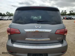 2016 Infiniti QX80 with VIN JN8AZ2NF7G9611575, listed as a Copart auction lot 62261044 with 120,151 mi miles and Salvage Title. Bid and sale history available at carsss.com. Image 6.