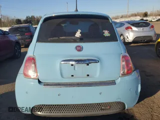 2017 FIAT 500e with VIN 3C3CFFGE8HT529912, listed as a Copart auction lot 42961285 with 0 mi miles and Clean Title. Bid and sale history available at carsss.com. Image 6.