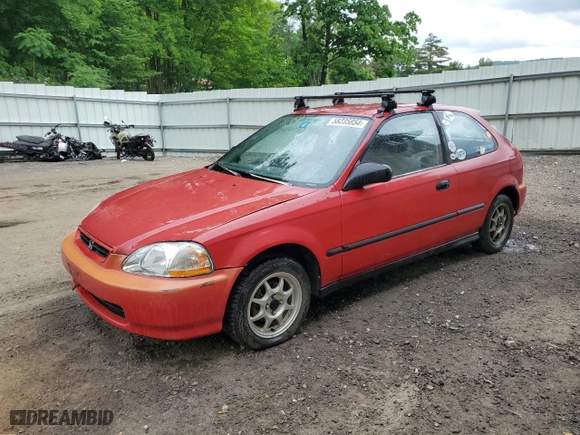 1996 Honda Civic DX with VIN 2HGEJ6348TH125852, listed as a Copart auction lot 87157804 with 93,357 mi miles and Non Repairable. Bid and sale history available at carsss.com. Image 1.