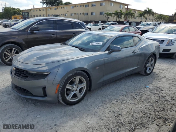 2019 Chevrolet Camaro 1LT with VIN 1G1FB1RX9K0127674, listed as a Copart auction lot 43374945 with 70,854 mi miles and Salvage Title. Bid and sale history available at carsss.com. Image 1.