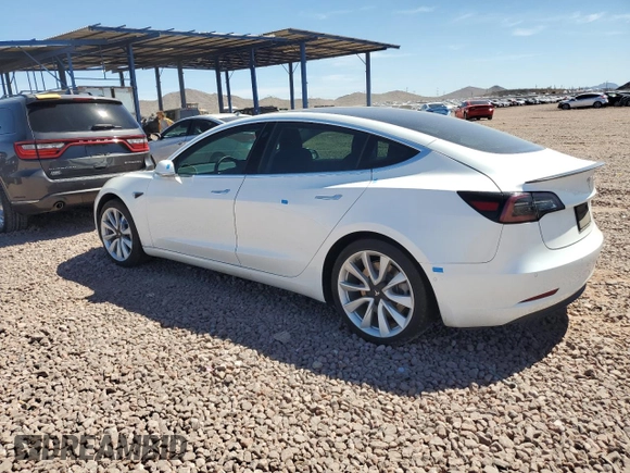 2020 Tesla Model 3 Long Range with VIN 5YJ3E1EB8LF712308, listed as a Copart auction lot 53265405 with 65,262 mi miles and Salvage Title. Bid and sale history available at DreamBid. Image 2.
