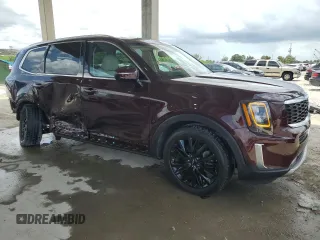 2022 Kia Telluride SX with VIN 5XYP54HC7NG281592, listed as a Copart auction lot 61362775 with 30,821 mi miles and Salvage title. Bid and sale history available at DreamBid. Image 4.