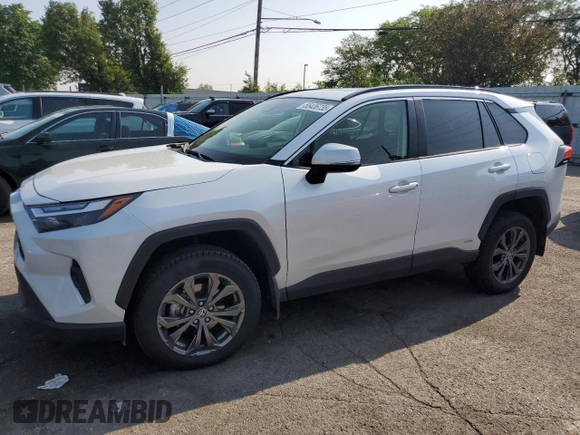 2023 Toyota RAV4 Hybrid XLE Premium z VIN JTMB6RFV7PD548983, wystawiony jako Copart lot #55406735 z przebiegiem 80 794 mil mil oraz Szkoda całkowita • Salvage title. Historia ofert i sprzedaży dostępna na DreamBid. Obrazek 1.
