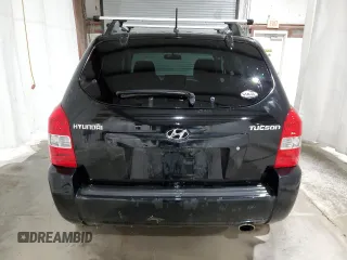 2007 Hyundai Tucson GLS with VIN KM8JM12B27U586678, listed as a Copart auction lot 76318234 with 135,542 mi miles and Salvage Title. Bid and sale history available at carsss.com. Image 6.