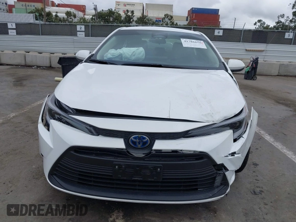 2023 Toyota Corolla Hybrid LE with VIN JTDBCMFE3PJ010097, listed as a IAAI auction lot 41786656 with 50,775 mi miles. Bid and sale history available at carsss.com. Image 6.