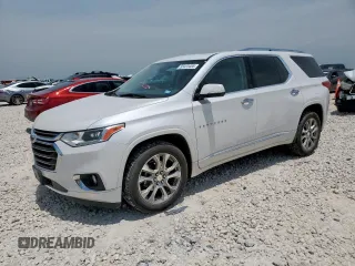 2019 Chevrolet Traverse Premier z VIN 1GNERKKW1KJ254538, wystawiony jako Copart lot #55424455 z przebiegiem 96 677 mil mil oraz Czysty tytuł • Clean title. Historia ofert i sprzedaży dostępna na DreamBid. Obrazek 1.