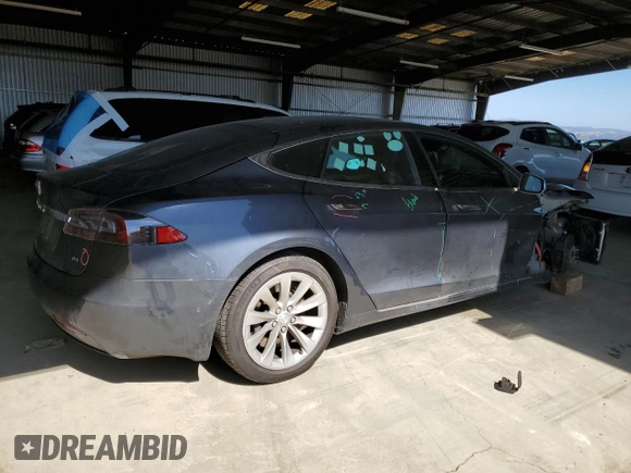 2016 Tesla Model S 70 with VIN 5YJSA1E15GF159542, listed as a Copart auction lot 58253965 with 70,373 mi miles and Salvage title. Bid and sale history available at DreamBid. Image 3.
