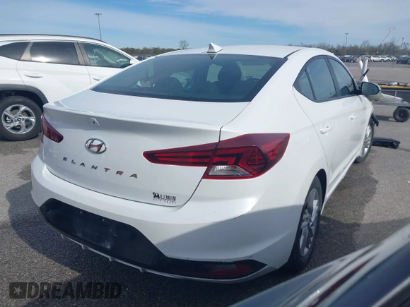 2020 Hyundai Elantra SEL with VIN 5NPD84LF1LH540675, listed as a IAAI auction lot 41315036 with 124,246 mi miles. Bid and sale history available at carsss.com. Image 4.