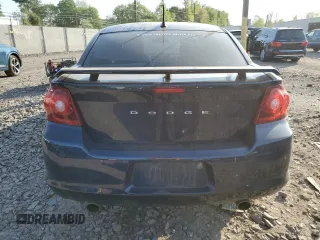 2013 Dodge Avenger SXT with VIN 1C3CDZCG7DN616354, listed as a Copart auction lot 54708385 with 183,876 mi miles and Salvage Title. Bid and sale history available at carsss.com. Image 6.