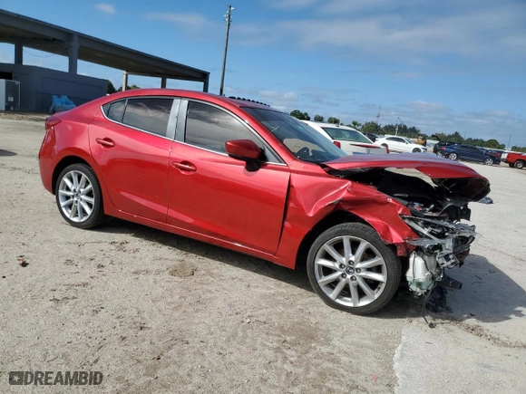 2017 Mazda Mazda3 4-Door Grand Touring with VIN 3MZBN1W38HM149540, listed as a Copart auction lot 46787485 with 88,624 mi miles and Salvage Title. Bid and sale history available at carsss.com. Image 4.