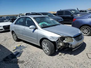 2009 Kia Spectra EX with VIN KNAFE222595663938, listed as a Copart auction lot 69422764 with 251,066 mi miles and Salvage Title. Bid and sale history available at carsss.com. Image 4.