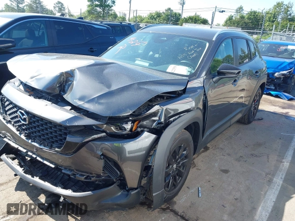 2025 Mazda CX-50 S Preferred with VIN 7MMVABBM5SN305546, listed as a IAAI auction lot 42225558 with 23,516 mi miles and . Bid and sale history available at carsss.com. Image 2.