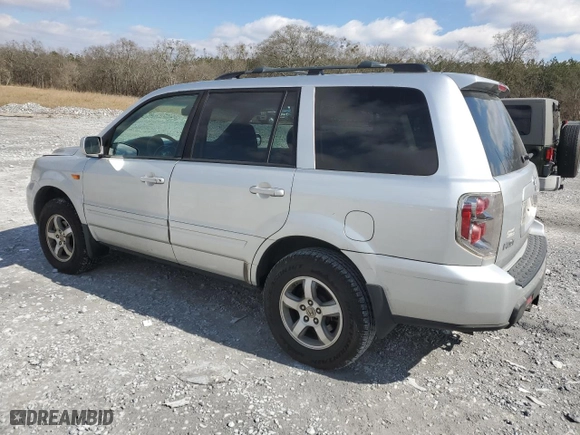2007 Honda Pilot EX-L with VIN 5FNYF18517B009082, listed as a Copart auction lot 46277405 with 133,530 mi miles and Salvage Title. Bid and sale history available at carsss.com. Image 2.