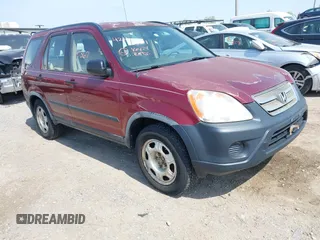 2005 Honda CR-V LX with VIN JHLRD78515C049124, listed as a IAAI auction lot 42160367 with 208,070 mi miles. Bid and sale history available at carsss.com. Image 1.