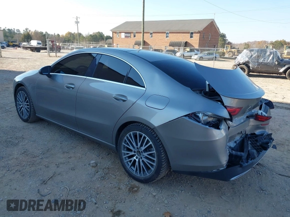 2020 Mercedes-Benz CLA with VIN WDD5J4HB1LN035806, listed as a IAAI auction lot 41023137 with 39,620 mi miles. Bid and sale history available at carsss.com. Image 3.