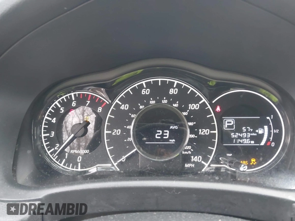 2016 Nissan Note S with VIN 3N1CE2CP6GL368301, listed as a IAAI auction lot 41683958 with 52,493 mi miles and . Bid and sale history available at DreamBid. Image 7.