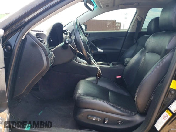 2012 Lexus IS 250 with VIN JTHBF5C25C5180261, listed as a Copart auction lot 62020035 with 157,465 mi miles and Salvage title. Bid and sale history available at DreamBid. Image 7.