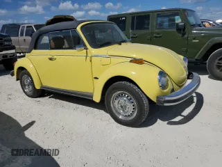 1979 Volkswagen Beetle with VIN 1592027887, listed as a Copart auction lot 77091064 with 19,097 mi miles and Salvage Title. Bid and sale history available at DreamBid. Image 4.