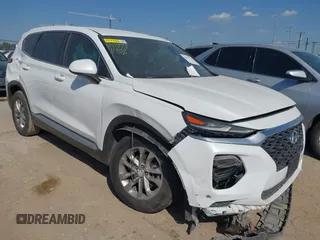 2019 Hyundai Santa Fe SE with VIN 5NMS23AD8KH051223, listed as a IAAI auction lot 42017754 with 146,704 mi miles and . Bid and sale history available at DreamBid. Image 1.