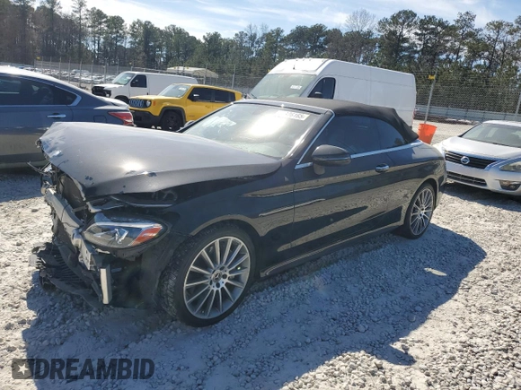 2017 Mercedes-Benz C 300 with VIN WDDWK4JB3HF541585, listed as a Copart auction lot 47326165 with 57,017 mi miles and Salvage Title. Bid and sale history available at DreamBid. Image 1.