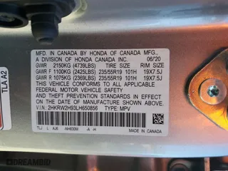 2020 Honda CR-V Touring with VIN 2HKRW2H93LH650856, listed as a Copart auction lot 47092025 with 0 mi miles and Salvage Title. Bid and sale history available at carsss.com. Image 13.