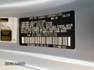 2024 Toyota 86 z VIN JF1ZNBB17R9755378, wystawiony jako Copart lot #47601375 z przebiegiem 6 697 mil mil oraz Szkoda całkowita • Salvage title. Historia ofert i sprzedaży dostępna na DreamBid. Obrazek 12.