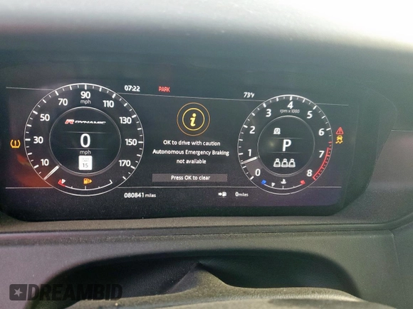 2019 Land Rover Range Rover Velar with VIN SALYM2EV4KA780033, listed as a Copart auction lot 61024725 with 80,841 mi miles and Clean title. Bid and sale history available at DreamBid. Image 9.