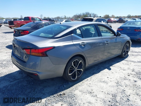 2025 Nissan Altima SR with VIN 1N4BL4CV1SN308241, listed as a IAAI auction lot 41807739 with 13,927 mi miles and . Bid and sale history available at DreamBid. Image 4.