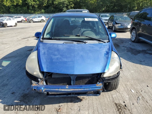 2008 Honda Fit Sport with VIN JHMGD386X8S004858, listed as a Copart auction lot 68513094 with 165,059 mi miles and Salvage Title. Bid and sale history available at carsss.com. Image 5.