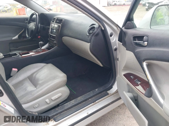 2006 Lexus IS 250 with VIN JTHCK262665006892, listed as a IAAI auction lot 41695517 with 197,821 mi miles and . Bid and sale history available at DreamBid. Image 5.