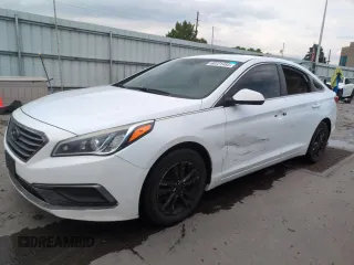 2016 Hyundai Sonata SE with VIN 5NPE24AF9GH399434, listed as a Copart auction lot 60221485 with 158,406 mi miles and Salvage title. Bid and sale history available at DreamBid. Image 1.