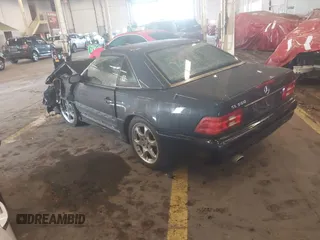 1999 Mercedes-Benz SL-Class with VIN WDBFA68F5XF183565, listed as a IAAI auction lot 41524839 with Not Provided miles. Bid and sale history available at carsss.com. Image 3.