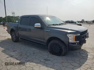 2018 Ford F-150 XL with VIN 1FTEW1E59JFE10695, listed as a Copart auction lot 60171325 with 134,904 mi miles and Salvage title. Bid and sale history available at DreamBid. Image 4.