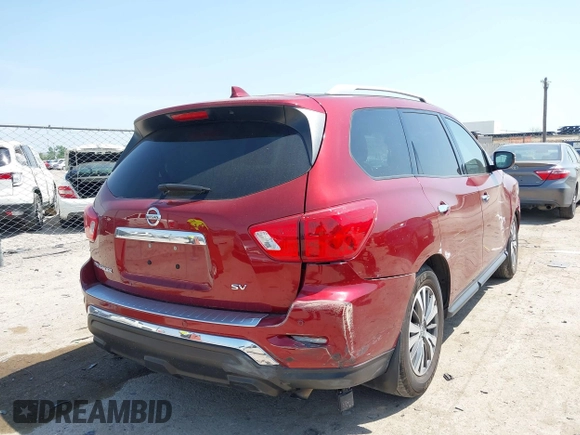 2020 Nissan Pathfinder SV with VIN 5N1DR2BN4LC638360, listed as a IAAI auction lot 42034154 with 65,549 mi miles and . Bid and sale history available at DreamBid. Image 4.