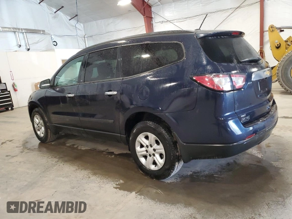 2015 Chevrolet Traverse LS z VIN 1GNKVFKD0FJ240866, wystawiony jako Copart lot #54148395 z przebiegiem 154 170 mil mil oraz Szkoda całkowita • Salvage title. Historia ofert i sprzedaży dostępna na DreamBid. Obrazek 2.