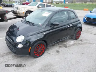 2012 FIAT 500 Pop with VIN 3C3CFFAR9CT363811, listed as a IAAI auction lot 41928185 with 85,798 mi miles. Bid and sale history available at carsss.com. Image 2.