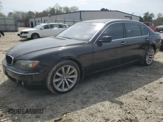 2007 BMW 7 Series 750Li with VIN WBAHN83547DT71172, listed as a Copart auction lot 50812495 with 106,501 mi miles and Clean Title. Bid and sale history available at carsss.com. Image 1.