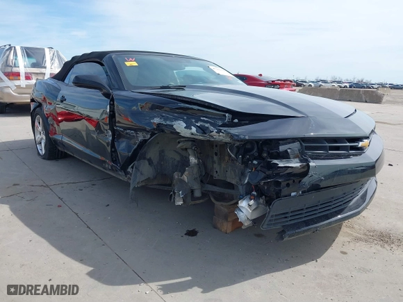 2015 Chevrolet Camaro LT with VIN 2G1FD3D39F9186469, listed as a IAAI auction lot 41661245 with 93,705 mi miles. Bid and sale history available at carsss.com. Image 1.
