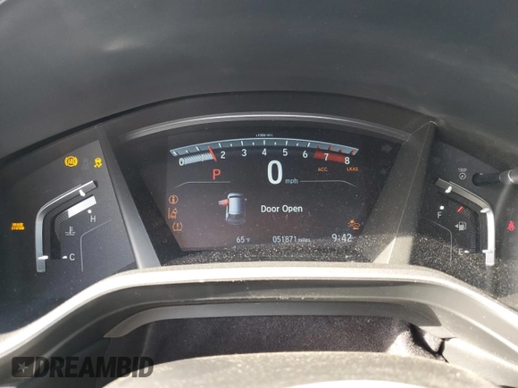 2020 Honda CR-V EX-L with VIN 2HKRW1H87LH428290, listed as a Copart auction lot 77001044 with 51,871 mi miles and Salvage Title. Bid and sale history available at carsss.com. Image 9.
