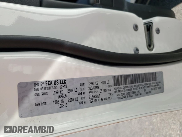 2020 Jeep Compass Sport с VIN 3C4NJDAB2LT165646, выставлен на аукционе Copart как лот 70291464 с пробегом 24 649 миль миль и На запчасти • Non repairable. История ставок и продаж доступна на DreamBid. Изображение 13.