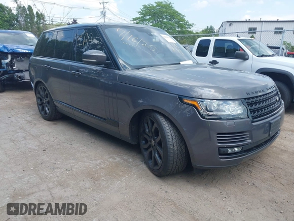 2016 Land Rover Range Rover HSE with VIN SALGS2KF0GA290744, listed as a IAAI auction lot 42789120 with 123,256 mi miles and . Bid and sale history available at DreamBid. Image 1.