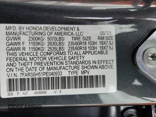 2023 Honda CR-V Sport with VIN 7FARS6H51PE040933, listed as a Copart auction lot 86727254 with 9,302 mi miles and Salvage Title. Bid and sale history available at DreamBid. Image 15.