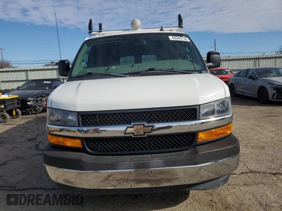 2019 Chevrolet Express Cargo Van with VIN 1GCWGAFG5K1299451, listed as a Copart auction lot 43544735 with 22,343 mi miles and Salvage Title. Bid and sale history available at carsss.com. Image 5.