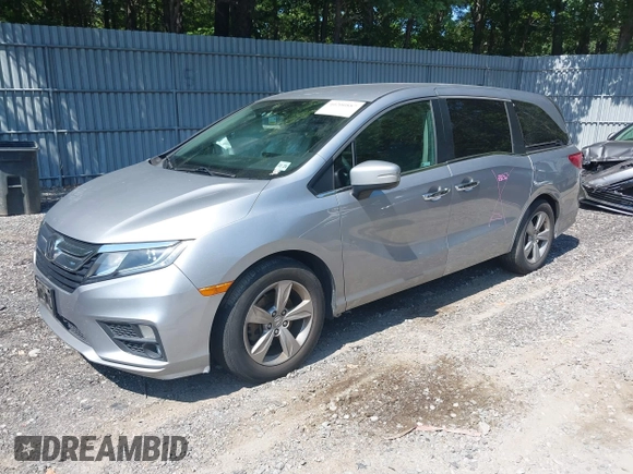 2019 Honda Odyssey EX with VIN 5FNRL6H54KB034206, listed as a IAAI auction lot 40200887 with 63,624 mi miles. Bid and sale history available at carsss.com. Image 17.