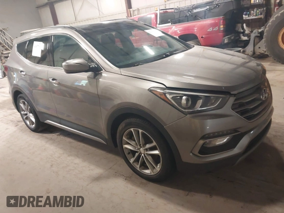 2017 Hyundai Santa Fe 2.0T with VIN 5XYZUDLA4HG424259, listed as a IAAI auction lot 42657783 with 213,040 mi miles and . Bid and sale history available at DreamBid. Image 1.